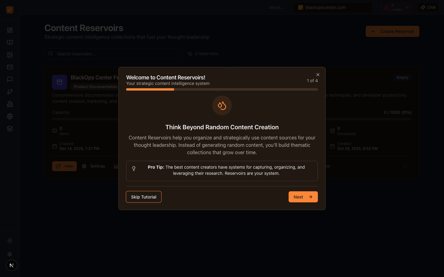 Reservoirs Dashboard